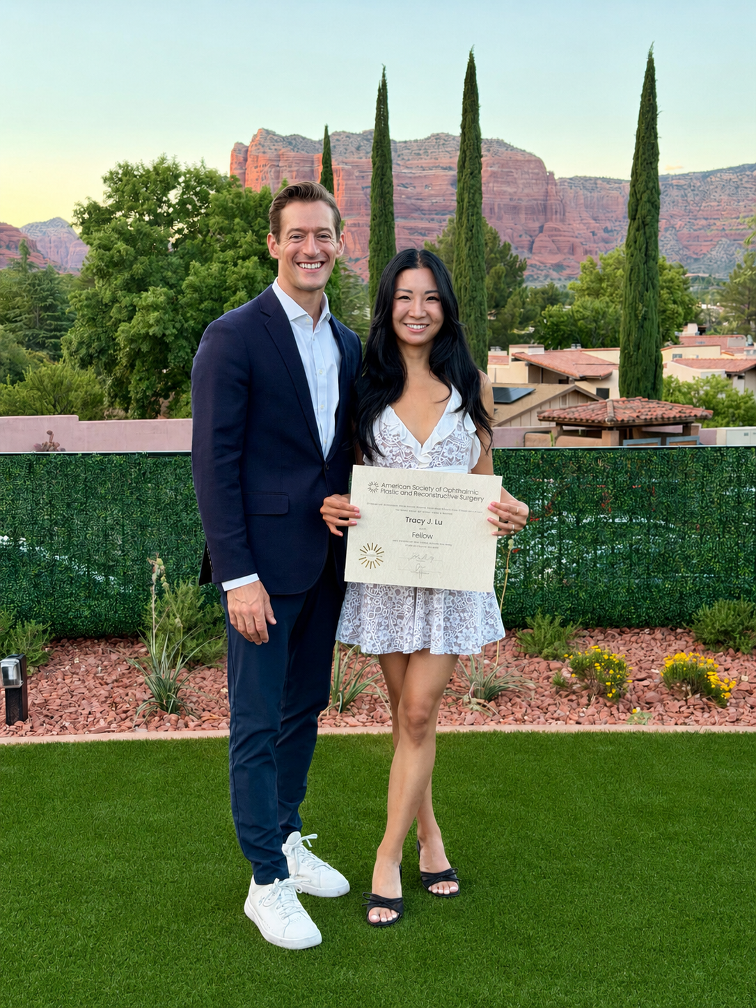 Trevor Young & Tracy Lu (wife)